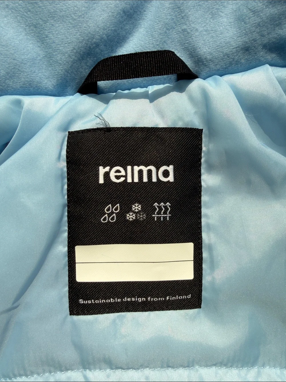 Reima Kids' Red & Blue Patterned Puffer Jacket